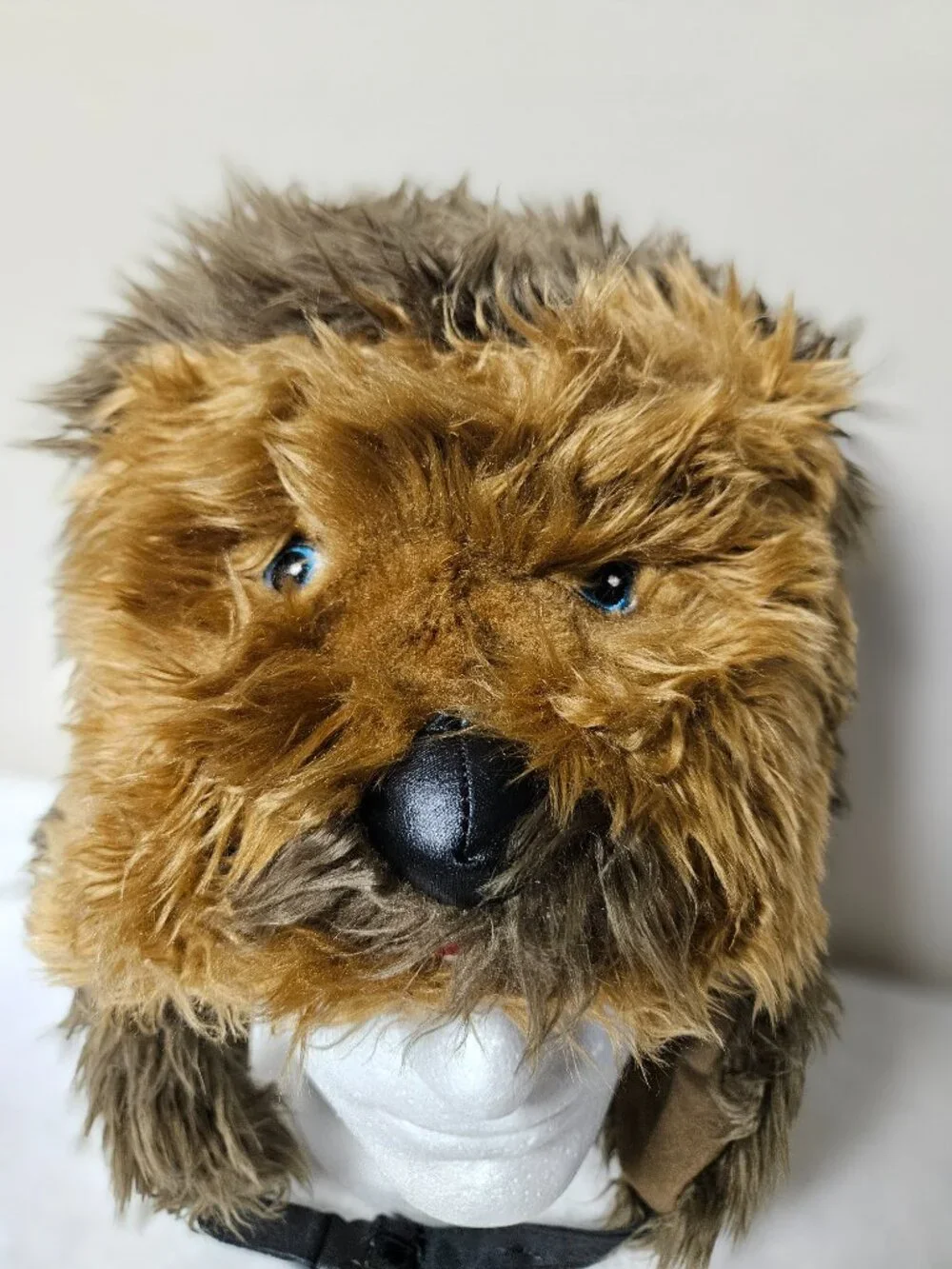 Disney Star Wars Chewbacca Unisex Hat Plush Faux Fur Costume Ear Flaps Cosplay